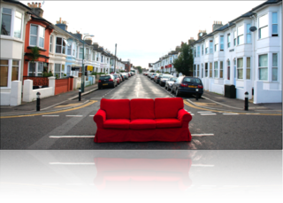 Red couch