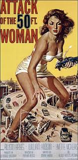 Woman, giant