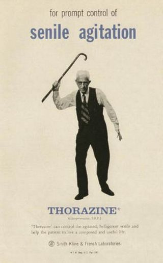 Ads--thorazine  senile
