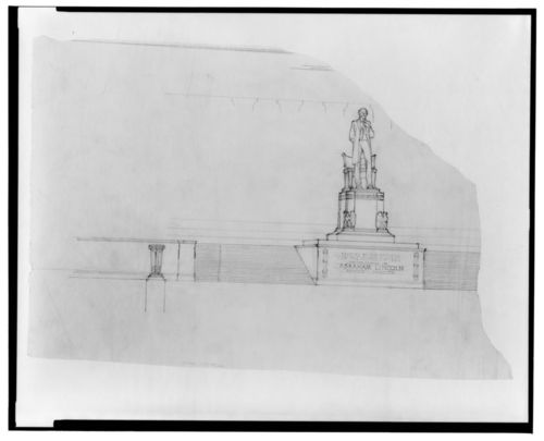 Lincoln  statue plinth