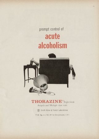 Ads--thorazine alcoholism