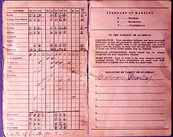 Elvis report card