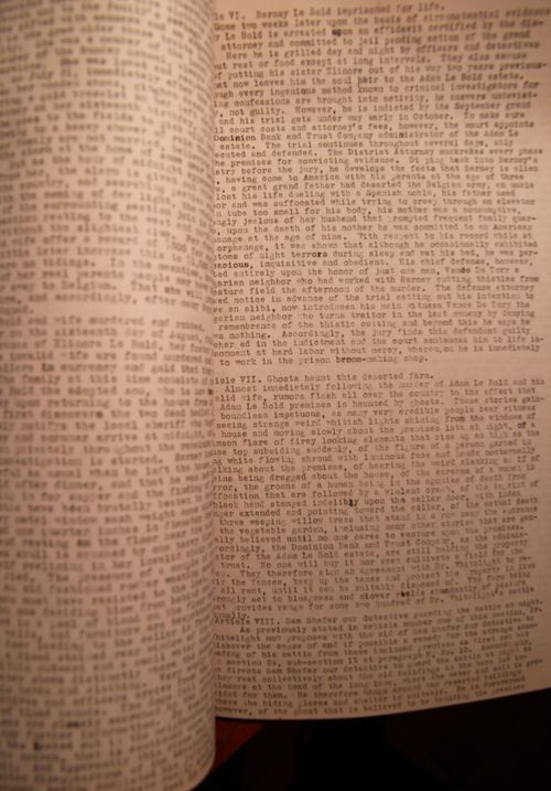 Manuscript insane two