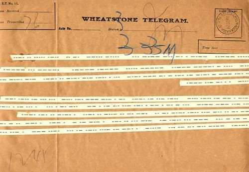 Wheatstone telegram