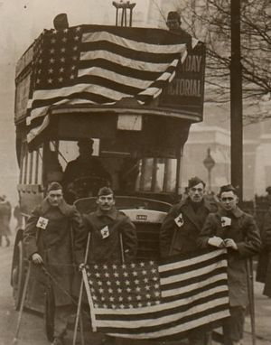 WWI Photography US in London detail