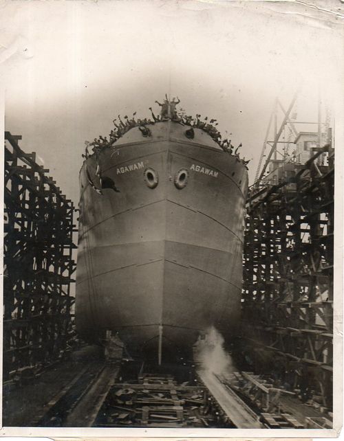 WWI Photo--ship launch127