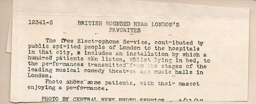 WWI Electrophone266