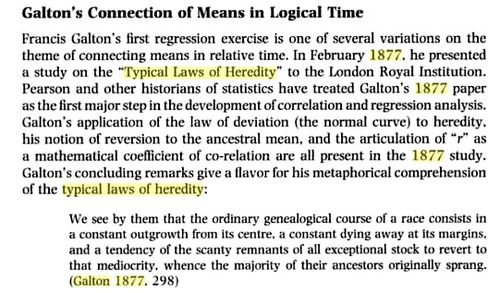Galton regression