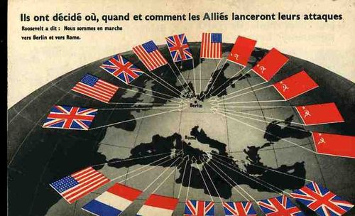 Nazi Propaganda Map in French