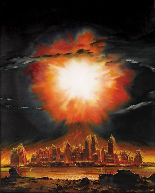 Manhattan destroyed bonestell