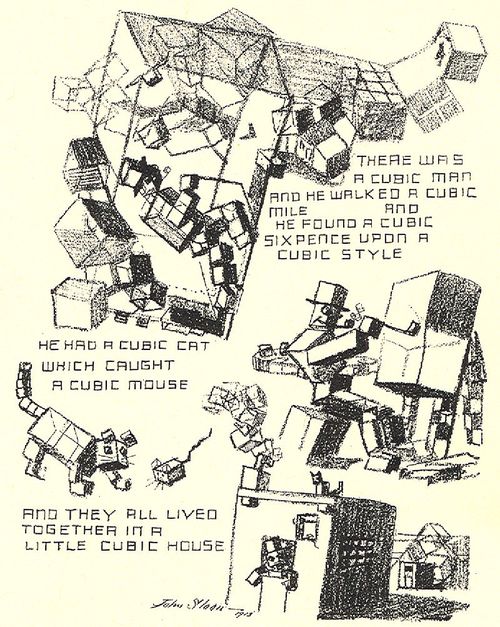 Cubist cartoon