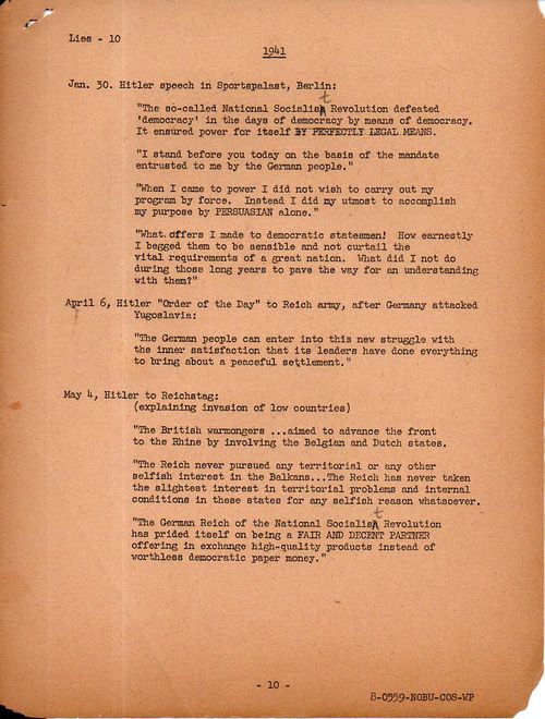 Hitler's lies 10162