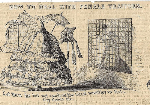 Harpers Weekly female traitor detail