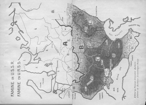Map famine