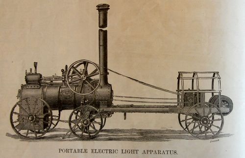 Electric light apparatus portable 1879