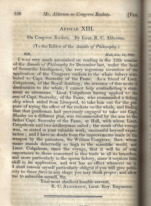Congreve rockets