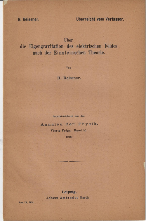Reissner 1916 _1_