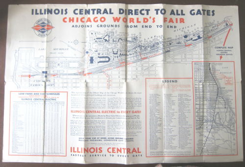 Chciago Worlds Fair Map 1933