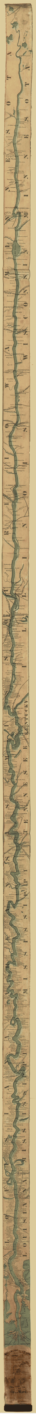 Mississippi ribbon map