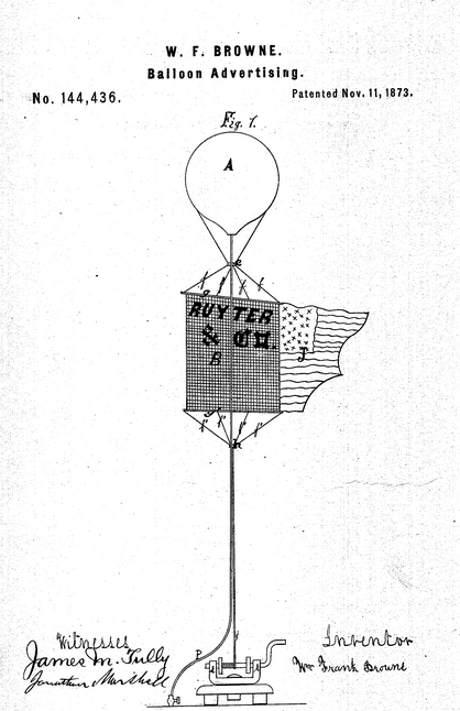 Patent balloon 1873