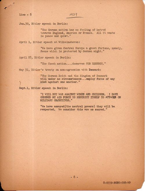 Hitler's lies 8160