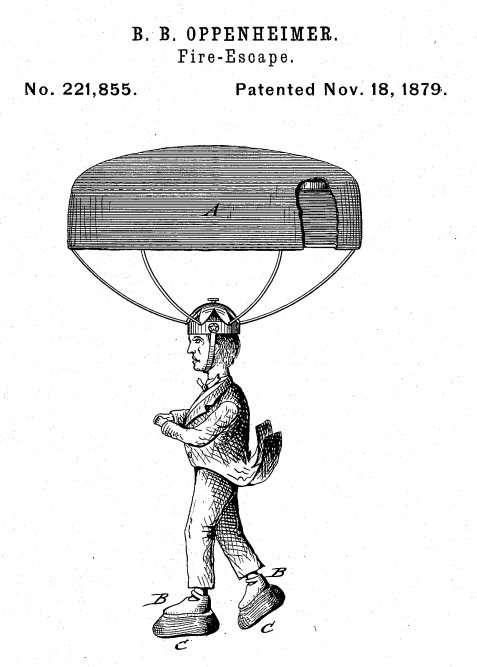 Patent parachute fire escpae _2_