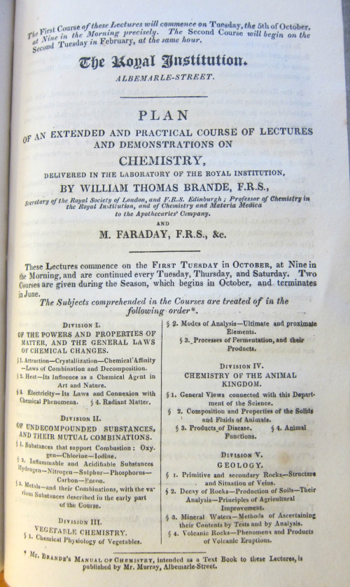 Faraday lectures _a_