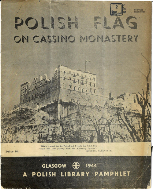 Polish flag Monte Cassino
