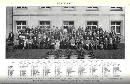 Pop Astro 1913 photo group solar research