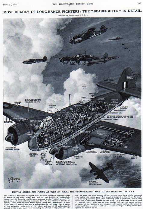 Aircraft cross section Beaufighter