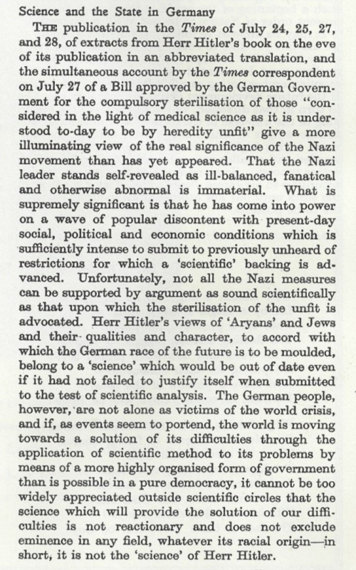 Nature 1935 HITLER
