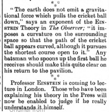 Einstein Punch March 2 1921
