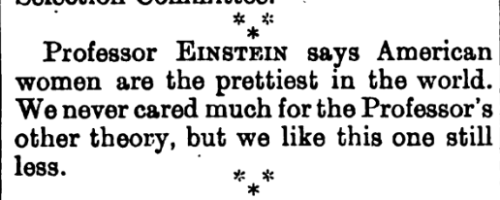 Einstein Punch March 2 1921