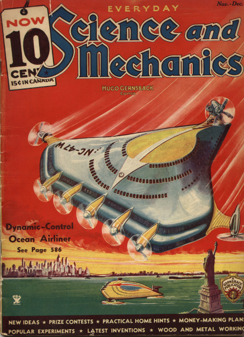 Science and Mechanics 1934 ocean liner big file