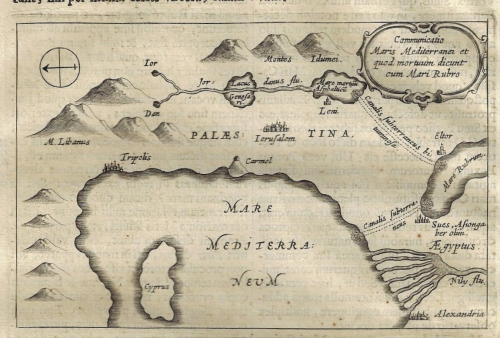 Kircher holy land detail;