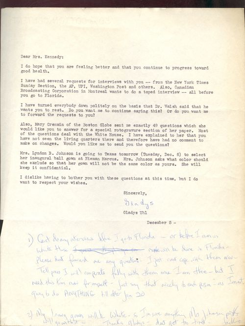Kennedy in hospital
