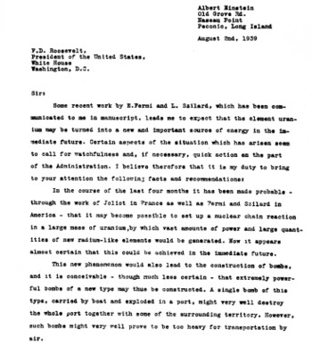 Atomiceinsteinrooseveltletter
