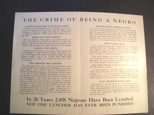 Lynching--crime-being-negro