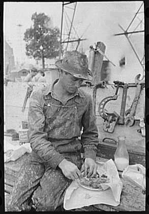 Eating--roughneck