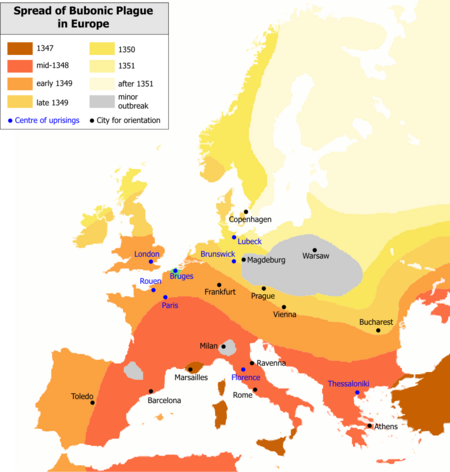 Black plage map