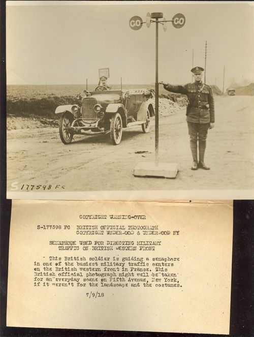 WWI photo traffic