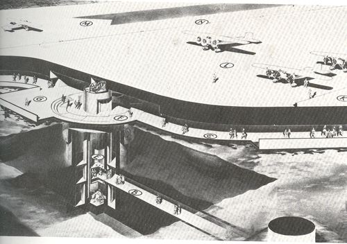 1--bel geddes airport