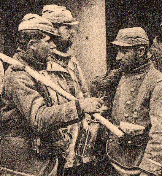 WWI photogravure--group gettg drnk det056