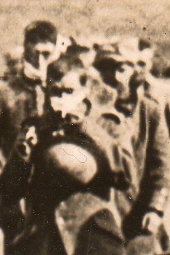 WWI--German prisoners--marching 332