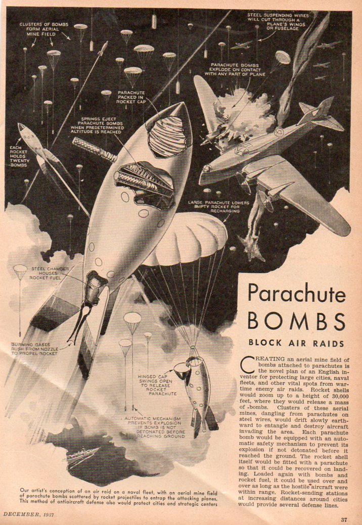 Parachute bomb453