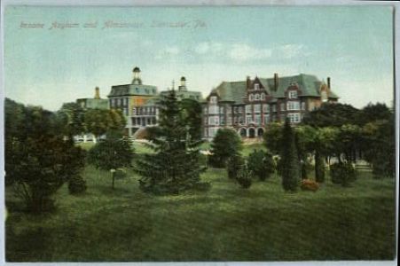 Insane asylum postcard pennsylvania Insane asylum postcard pennsylvania