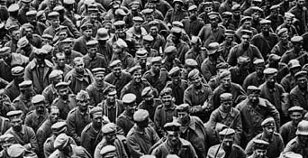 Wwi photo german mass prisoner det