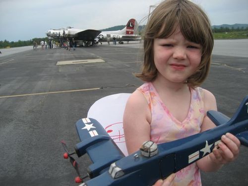 Tessie with plane