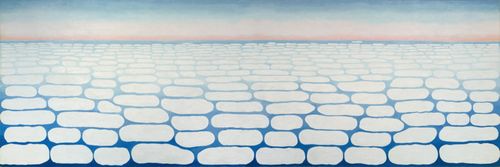 Clouds okeefe sky above iv 1965