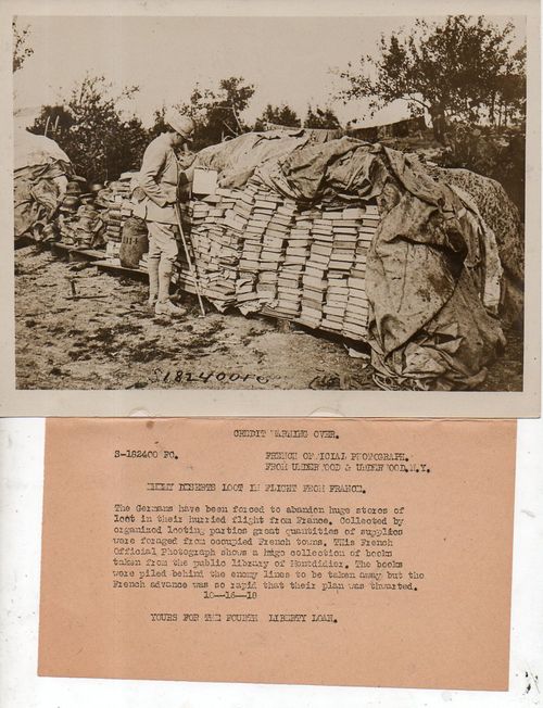 WWI photos--looted books111 WWI photos--looted books111